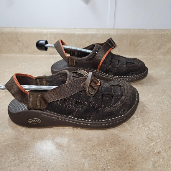 Chaco Shoes Mens Size 9 Suede Leather Sandals Closed Toe Vibram‎ Sole Outdoor main image 7
